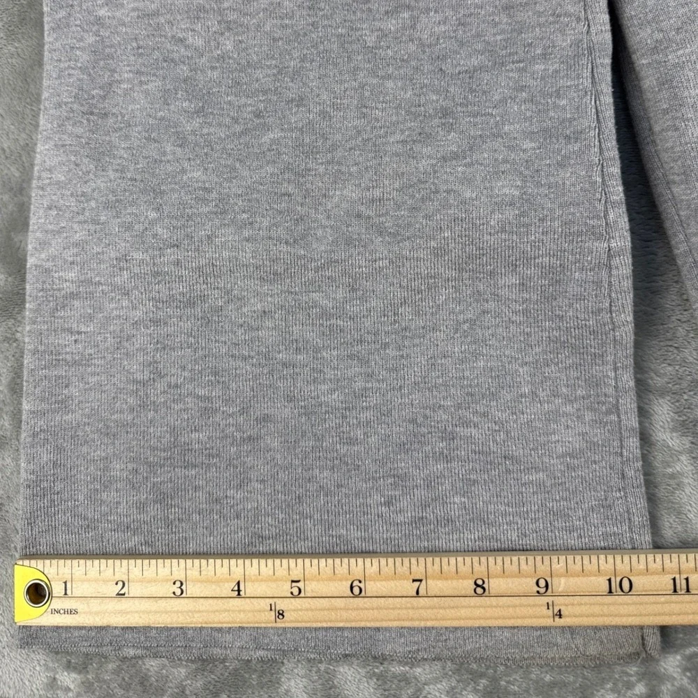 H&M Pant Set Womens S Loungewear Gray Knit Cardigan Wide Leg EUC